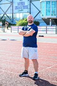 Throws Coach Jake Young and Club secretary